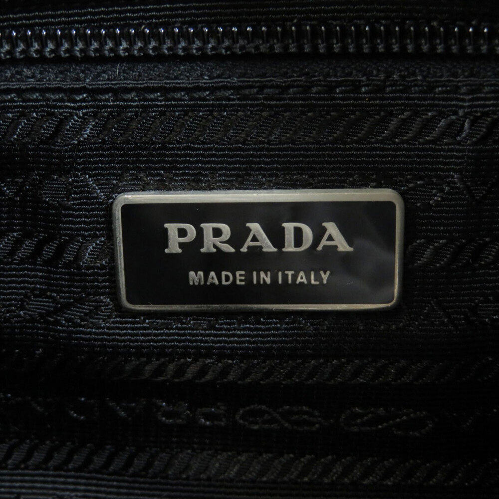 Prada logo plate shoulder bag nylon - Picture 6 of 10